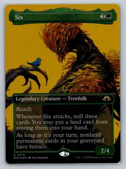 MTG Modern Horizons 3 Borderless Foil #370 Six Rare Legendary Treefolk - Image 1