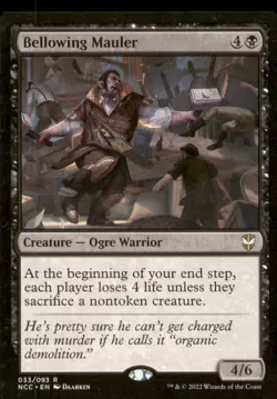 MTG - Bellowing Mauler Commander: Streets of New Capenna #33 Rare LP - Image 1