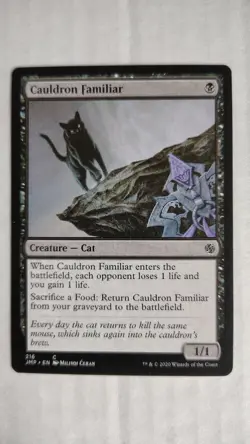 Cauldron Familiar (216) – Jumpstart – NM – MTG Magic the Gathering - Image 1
