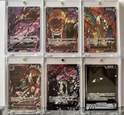One Piece Card God Pack Set 6 Card Five Elders & Im NM Japanese TCG Rare Japan - Image 1