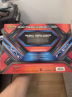 Pokemon Sammlung Shiny Tapu Koko GX Box Tin Box Glurak & mehr - Image 3