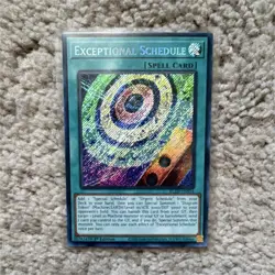 Konami Yugioh Exceptional Schedule Spell/Holo 1st Edition BLZD-EN054 Secret Rare - Image 1