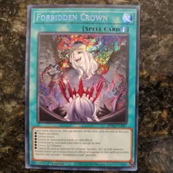 Forbidden Crown BPRO-EN067 Burst Protocol 1st Edition Yugioh NM Secret Rare - Image 1