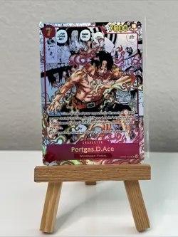 One Piece Portgas.D.Ace OP02-013 Paramount War Manga Alt Art English NM+ - Image 1