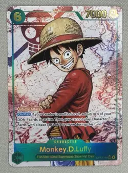 Monkey D Luffy OP13-118 SEC RED Alt Art One Piece Carrying On His Will English - Image 1
