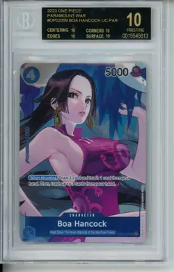 2023 One Piece Paramount War Boa Hancock Box Topper BGS 10 #OP02059 Black Label - Image 1