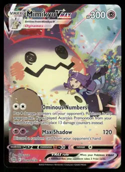 Pokemon Cards Mimikyu VMAX TG17/TG30 Brilliant Stars Trainer Gallery Holo NM - Image 1