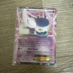 Pokemon Cards Meowstic EX 37/83 - Generations Holo Rare - LP - Image 1