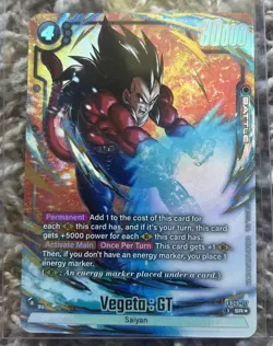 Vegeta : GT FB09-117 Alternate Art Dual Evolution Dragon Ball Card English - Image 1