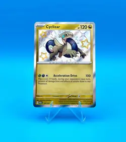 Cyclizar 195/091 Shiny Rare Paldean Fates NM Pokemon Card - Image 1