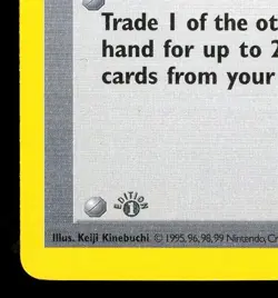 1999 Pokemon ENERGY RETRIEVAL Base Set 1ST EDITION Grey Stamp ERROR Card 81/102 - Image 2