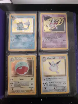 Binder Of 160 Vintage Pokemon Cards Some Holos & 1st Editions Fossil Jungle WOTC - Image 1