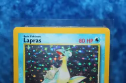 Vintage Lapras Fossil #10/62 Basic HP 80 Unlimited Holo Rare Pokemon Card TCG - Image 2
