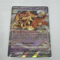 Pokemon TCG 067/142 Stellar Crown Dachsbun EX Card - Image 1
