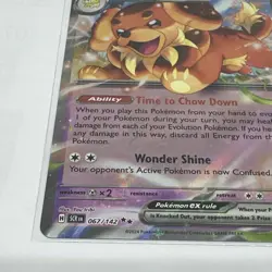 Pokemon TCG 067/142 Stellar Crown Dachsbun EX Card - Image 3