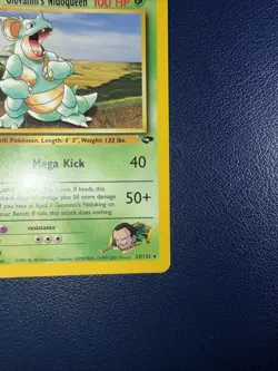 Pokemon Card - Giovanni's Nidoqueen Gym Challenge 23/132 Rare - Image 5