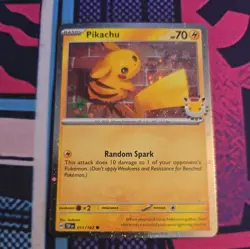 Pikachu 051/162 Cosmo Holo Pokemon Day 2026 30th Anniversary Pokemon Card - Image 1