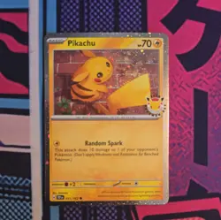 Pikachu 051/162 Cosmo Holo Pokemon Day 2026 30th Anniversary Pokemon Card - Image 5