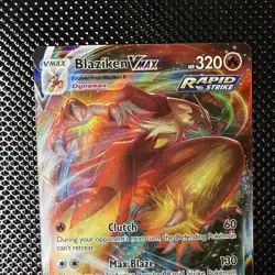Pokemon Blaziken VMAX Holo Ultra Rare Card 21/198 Chilling Reign NM Condition - Image 3