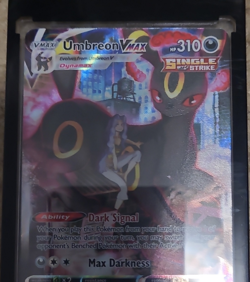Umbreon VMAX 310 HP Single Strike Holo Ultra Rare English Pokemon TCG Card - Image 1