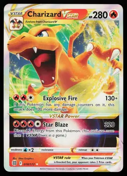 Charizard VSTAR 018/172 Holo Brilliant Stars Pokemon Card - Image 1