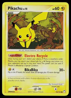 Pokemon Card - Pikachu Mysterious Treasures 94/123 Common - Image 1