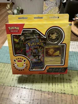 Pokemon TCG Pokemon Day 2026 Pikachu Box Promo Card Coin Booster Packs - Image 1