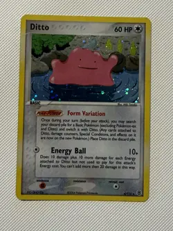 Pokemon TCG Ditto Fire Red 4/112 Holo Rare Card - Image 1