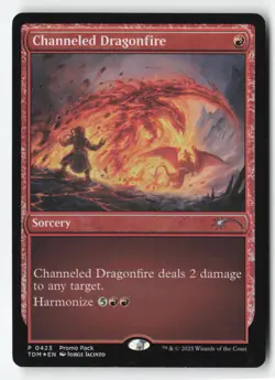 MTG | "Channeled Dragonfire" | P | Set Promo Pack: Tarkir: Dragonstorm 423 | NM - Image 1