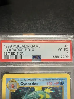 Pokemon Gyarados Base Set Shadowless 1st Edition Holo Rare #6 PSA 4 - Image 4