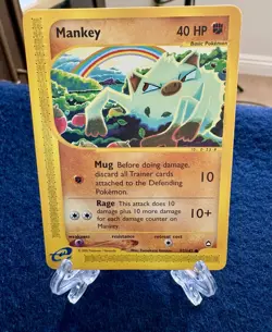 Pokemon Aquapolis Mankey 92/147 NEAR MINT/LP - Image 1
