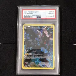 Pokemon TCG 2015 XY Zekrom Black Star Promo Full Art Holo XY76 PSA 8 - Image 1