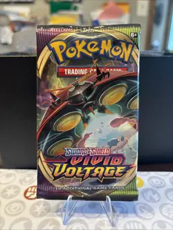 Pokemon Sword & Shield 4 Vivid Voltage Booster Pack Cards 820650807497 - Image 1