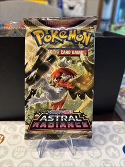 Pokemon Astral Radiance Factory Sealed Booster Pack Decidueye Art - Image 1