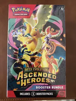 Pokemon TCG Ascended Heroes Booster Bundle [6 packs] FACTORY SEALED - Image 1