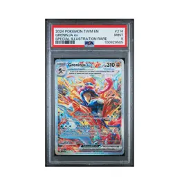 2024 Pokemon TWN En Special Illustration Rare #214 Greninja Ex PSA 9 MINT - Image 1