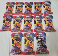 Lot of 13 Pokemon TCG Destined Rivals Booster Packs Sleeved Blister Packs New 📈 - Image 1