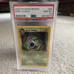 2000 Pokemon Team Rocket #24 Dark Golbat PSA 10 - Image 1