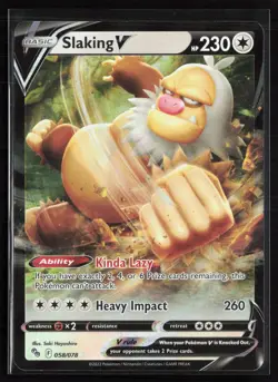 2022 Pokemon GO #058/078 Slaking V Ultra Rare,Holo - Image 1