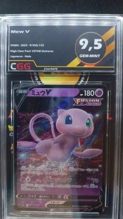 Carte pokemon Mew V Gradee CGG 9.5 Gem-Mint 053/172 VSTAR Universe 21610079 - Image 1