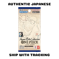 ONE PIECE TCG CARD GAME AUTHENTIC EB-02 BOOSTER PACK Anime 25th collection - Image 1