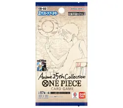 ONE PIECE TCG CARD GAME AUTHENTIC EB-02 BOOSTER PACK Anime 25th collection - Image 2