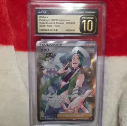 CGC Pristine 10 Wallace 083/068 S11a Incandescent Arcana 2022 JP Holo SR FA - Image 1