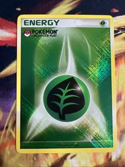 Pokemon Leaf Energy Pokemon Organized Play Holo NM 2009 - Image 1