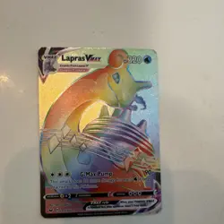 Pokemon Lapras VMAX Swsh01 Sword & Shield Holo Full Art Secret Rare 320 HP - Image 1