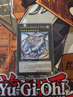 YUGIOH LEGENDARY DRAGON OF WHITE WSUP-EN051 PRISMATIC SECRET REPLICA ED NM - Image 1