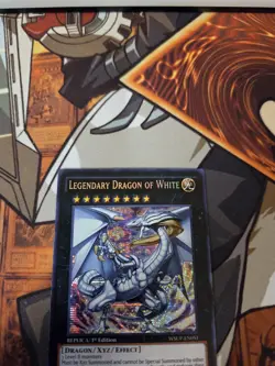 YUGIOH LEGENDARY DRAGON OF WHITE WSUP-EN051 PRISMATIC SECRET REPLICA ED NM - Image 3
