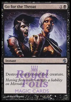 Go for the Throat 1x FOIL MBS MTG Mirrodin Besieged Uncommon MINT black - Image 1