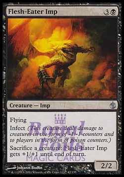 Flesh-Eater Imp 1x FOIL MBS MTG Mirrodin Besieged Uncommon MINT black - Image 1