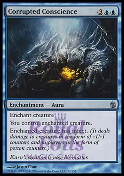 Corrupted Conscience 1x FOIL MBS MTG Mirrodin Besieged Uncommon MINT blue - Image 1